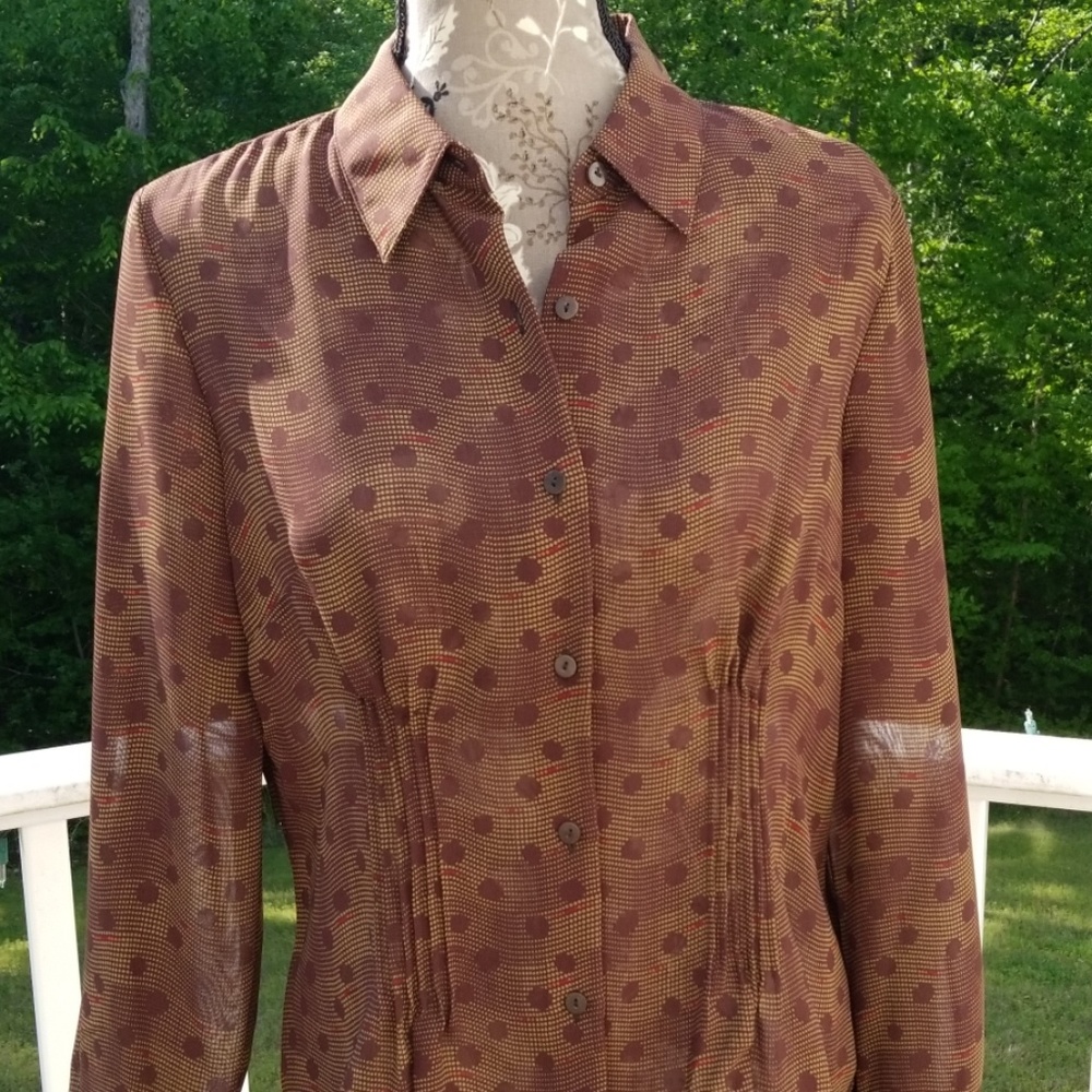 Style & Co sheer blouse